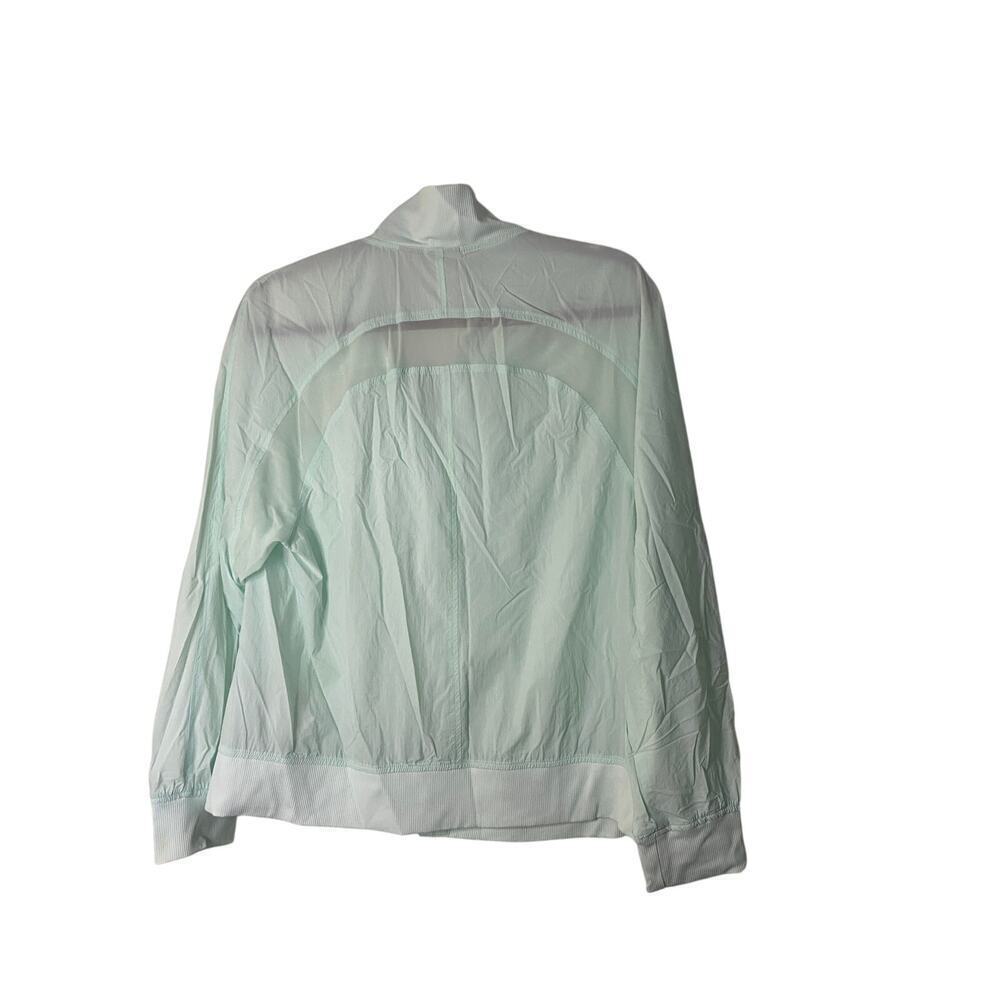 Chico’s Green Zip Windbreaker Size 1 - Picture 3 of 8
